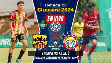 Ver Zacapa Vs Xelaj En Vivo Jornada Clausura Liga Nacional De