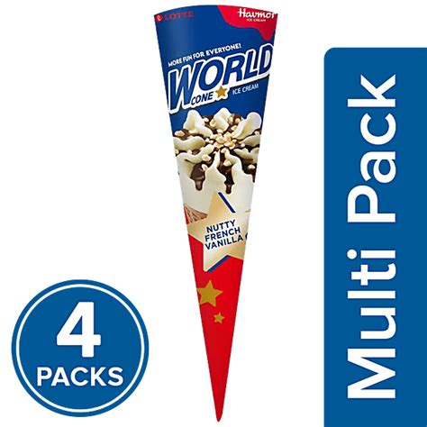 Buy Havmor Ice Cream World Cone Nutty French Vanilla Online At Best