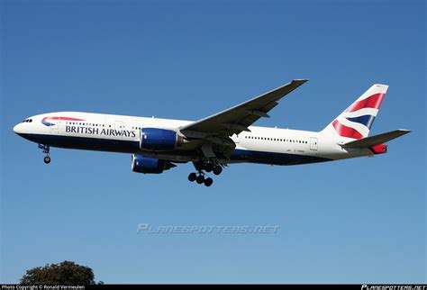 G YMMA British Airways Boeing 777 236ER Photo By Ronald Vermeulen ID