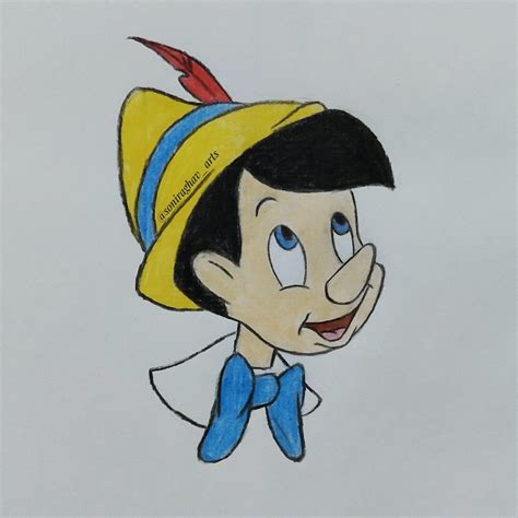 Pinocchio drawing / Pinocchio drawing step by step #pinocchio | Step by ...