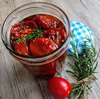 Halb Getrocknete Confierte Eingemachte Tomaten Tomaten Haltbar