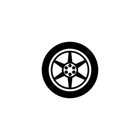 Car Wheel Silhouette Png Images Car Wheel Vector Logo Design Line Symbol Logo Png Image For