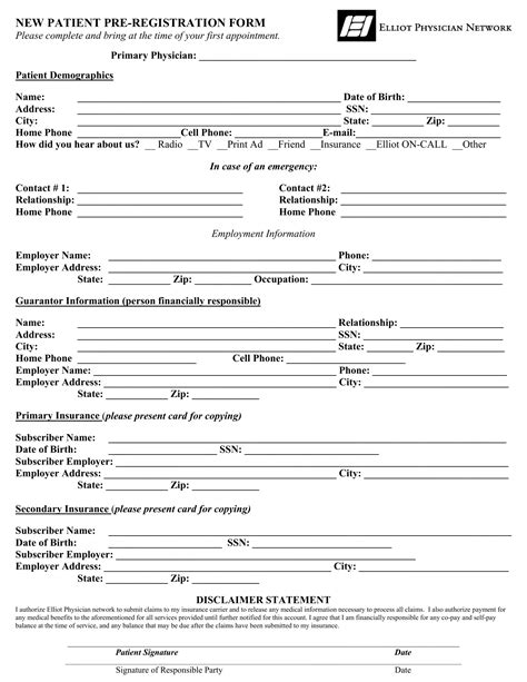 Hospital Pre Registration Form ≡ Fill Out Printable PDF Forms Online