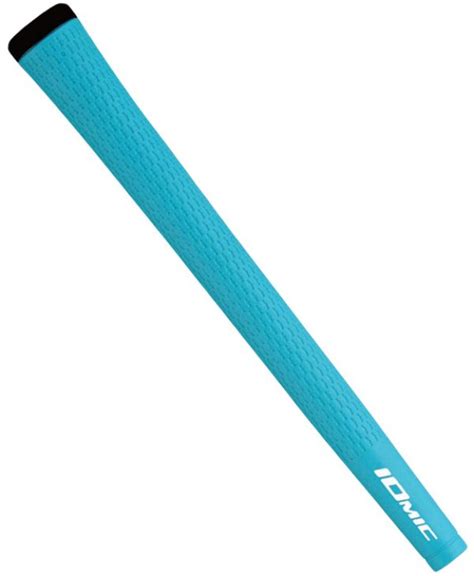 Iomic Sticky Jumbo Golf Grip Sky Blue And Black Regripit