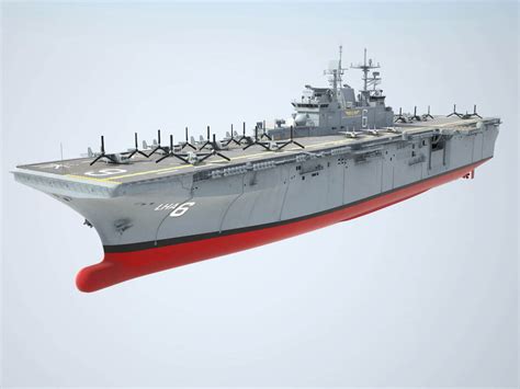 USS America LHA-6 Carrier 3D Model by SQUIR