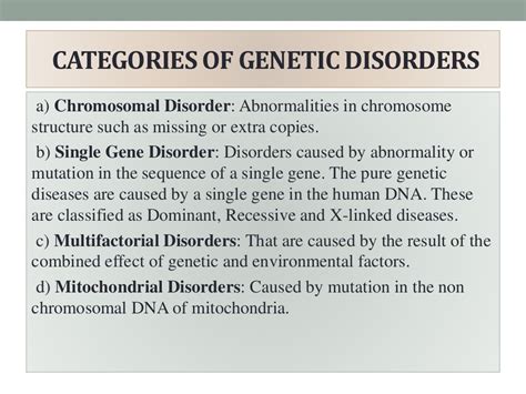 Common Genetic Disorders