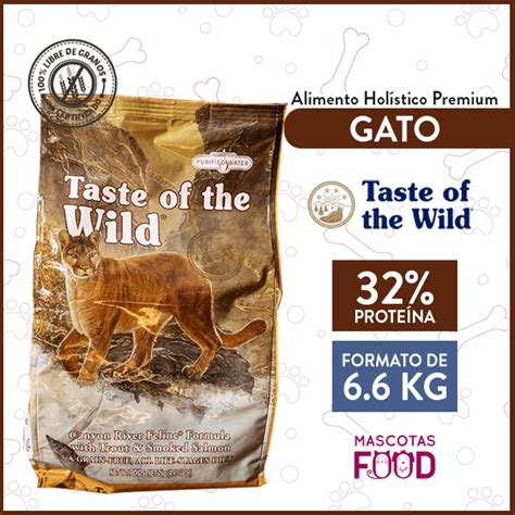 Alimento Gato Libre De Granos Taste Of The Wild Canyon River Trucha Y