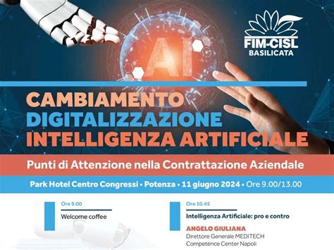 Convegno Della Fim Cisl A Potenza Su Digitalizzazione E Intelligenza