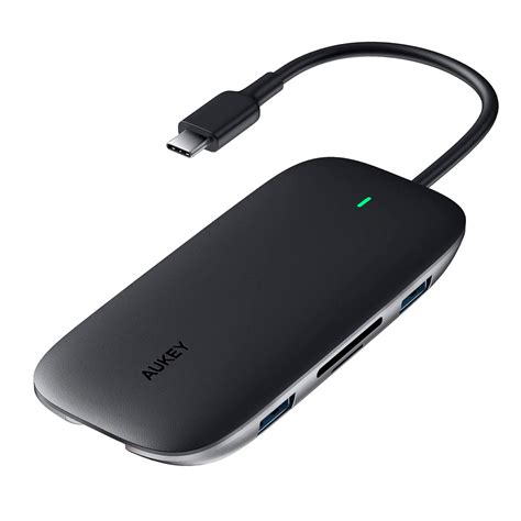 HUB 8 En 1 AUKEY USB C Con Puerto Ethernet NETPC