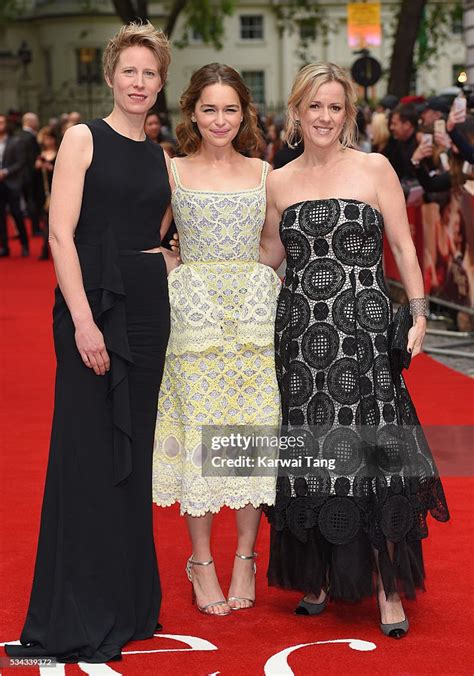 Director Thea Sharrock Emilia Clarke And Author Jojo Moyes Attend