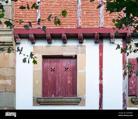 Traditional Basque Architecture Historic Quarter Hondarribia Town