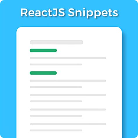 Reactjs Snippets Visual Studio Marketplace