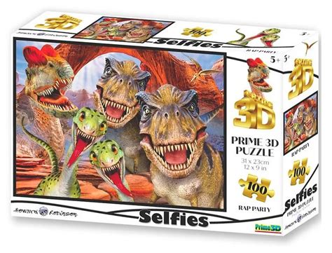 PRIME 3D Puzzle Raptoří selfie 3D 100 dílků Puzzle puzzle cz