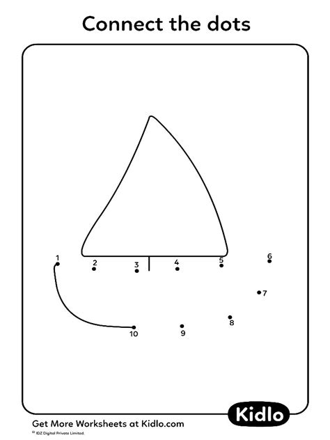 Connect The Dots - Activity Worksheet #01 - Kidlo.com