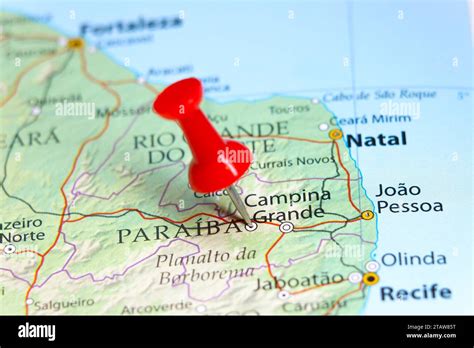 Para Ba Brazil Pin On Map Stock Photo Alamy