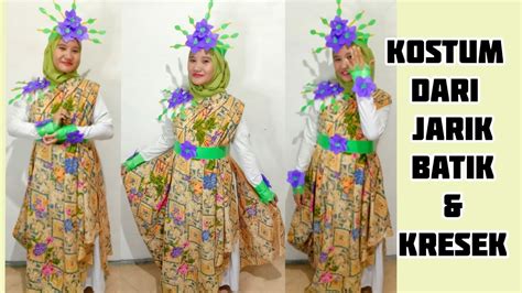 Kostum Karnaval Dari Jarik Batik Kostum Karnaval Unik Dari Kresek Dan