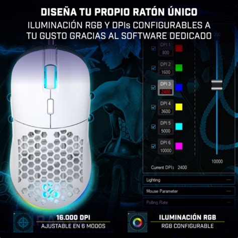 Newskill Arakne Elite Marfim Profissional Rgb Rato De Jogo Sem Fios