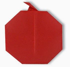 Apple - Easy Origami instructions For Kids