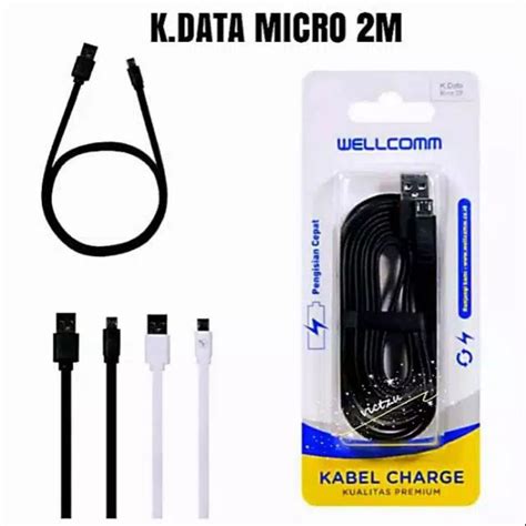 Jual Kabel WELLCOMM Micro 2Meter Shopee Indonesia