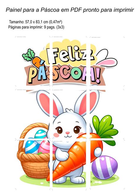 Painel De Páscoa Para Escola Para Imprimir