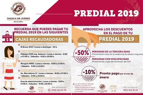 Invita Municipio De Oaxaca De Juárez A Aprovechar Descuentos En Pago Predial