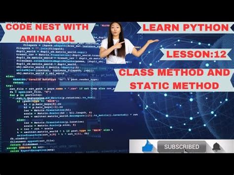 Learn Python Class Method And Static Method Lesson No Programming