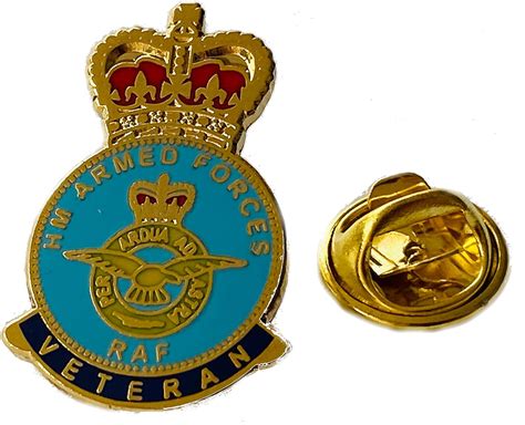 Military British Armed Forces Raf Royal Air Force Veteran Lapel Pin Badge Uk Fashion