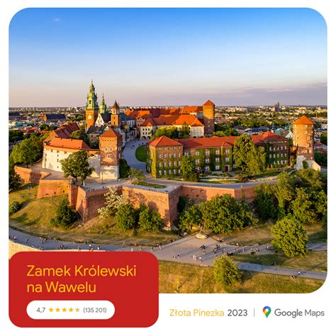 Złota Pinezka Map Google Zamek Królewski na Wawelu oficjalna strona