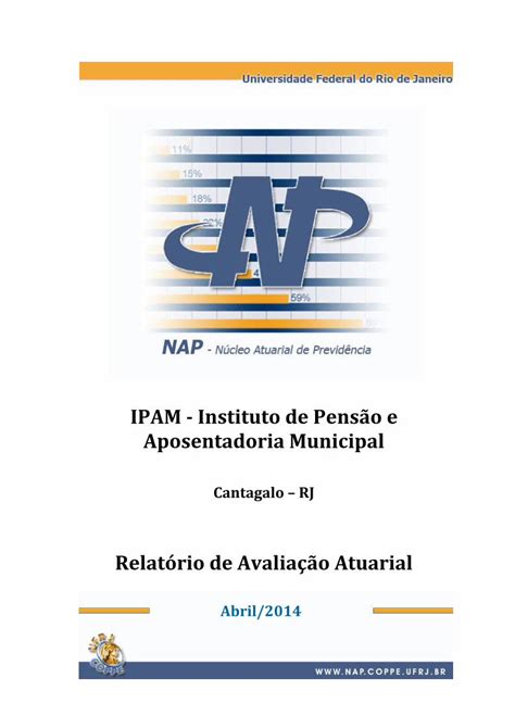 PDF IPAM Instituto de Pensão e Relatório de Avaliação Atuarial No