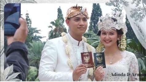 Foto Momen Pernikahan Adinda Azani Dan Armand Zachary Pakai Adat Sunda