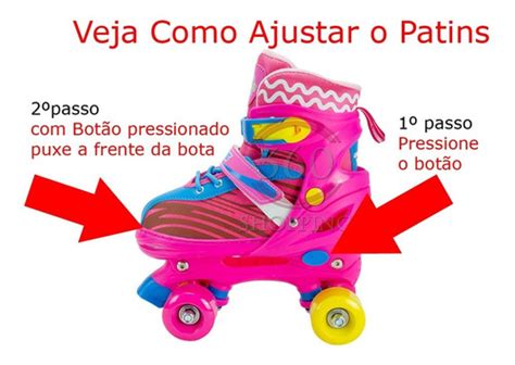 Patins Roller Completo Infantil Quad Menina Rosa Sou Luna Frete grátis