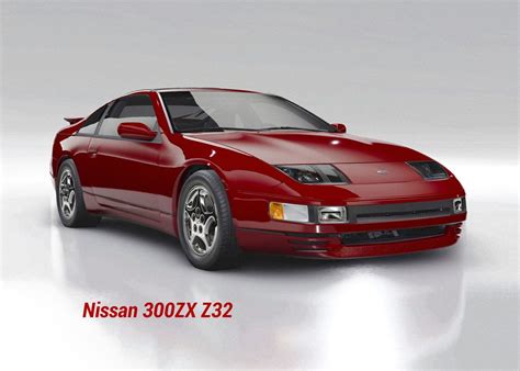 Nissan 300ZX Z32 Poster Picture Metal Print Paint By One Line