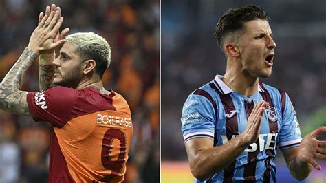 Süper Ligde kritik maç Galatasaray Trabzonsporu konuk edecek İşte