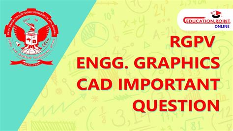 Rgpv Engineering Graphics Cad Important Question Youtube