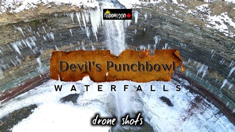 Devil S Punchbowl Waterfalls Hamilton 4K Winter Flight 2023