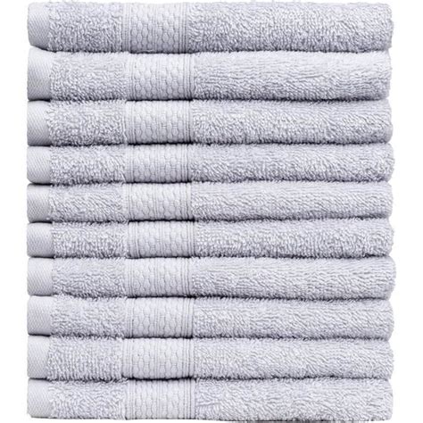 Brielle Lot De 10 Serviettes De Toiletteen 100 Coton 30x50 Cm