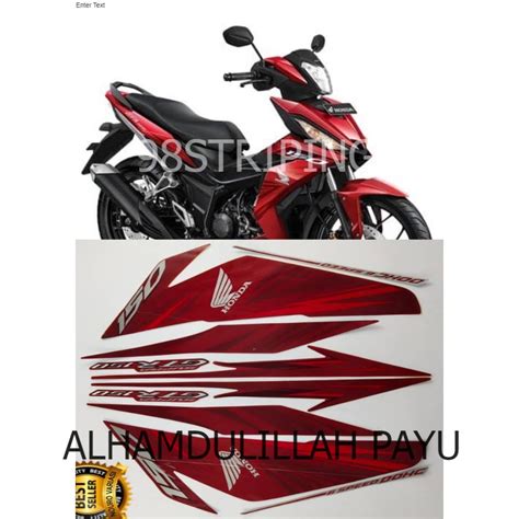 Jual Striping Honda Supra Gtr Merah Tahun Stiker Lis Standar