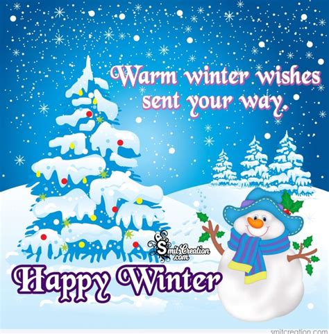 Warm Winter Wishes Sent Your Wayhappy Winter