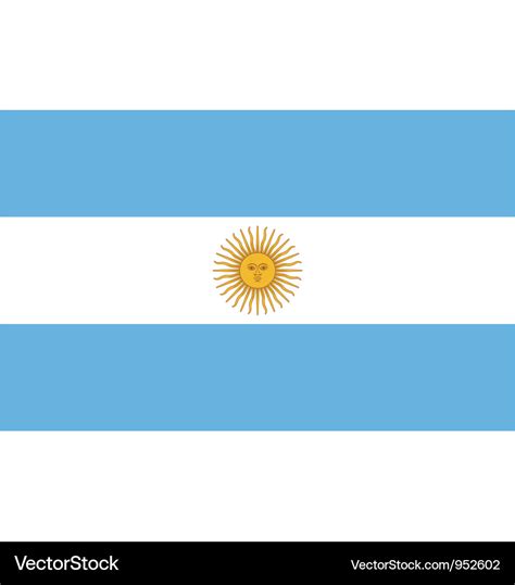 Argentinian flag Royalty Free Vector Image - VectorStock