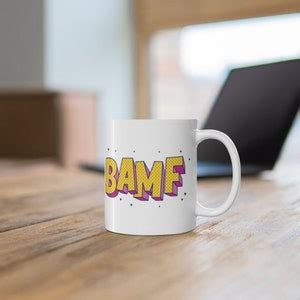 BAMF Bad Ass Mother Fucker Ceramic Mug Oz Funny Mug Funny Coffee Mug Funny Office Mug Etsy