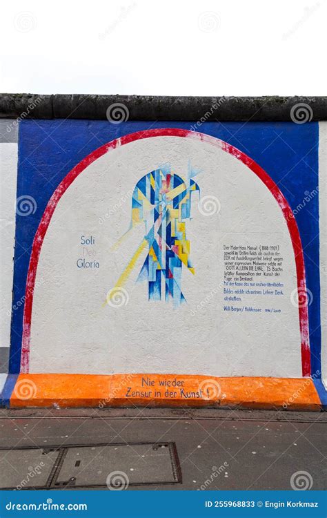 Fragment Of The East Side Gallery In Berlin Germany Editorial Stock