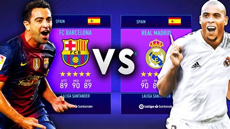 Barcelona Icons Vs Real Madrid Icons Fifa Career Mode Experiment