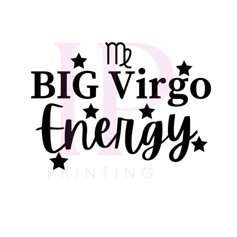 Big Virgo Energy SVG PNG, Zodiac Sign, Retro Wavy Text SVG, Birthday