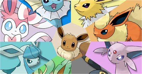 Eeveelutions All Types With Names