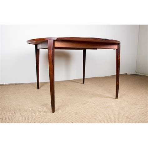 Table Danoise Vintage En Palissandre De Rio Par Henry Rosengren Hansen