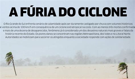 O Desastre Do Ciclone De Junho De Contado Nas Capas Dos Jornais