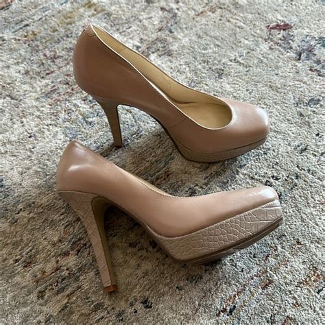 Nine West Shoes Nine West Nude Platform Heels Poshmark
