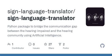 Github Sign Language Translator Sign Language Translator Python Package To Bridge The