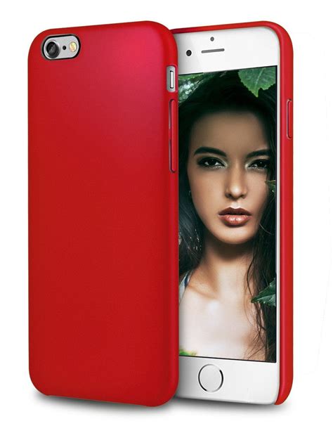 Lohi Slim Lightweight Bumper Back Cover For Apple Iphone 6 4 7 Inch Red Cell