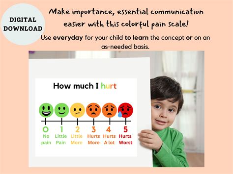 Pain Scale for Kids, Pain Thermometer // Special Needs, Nonverbal Communication, Autism ...